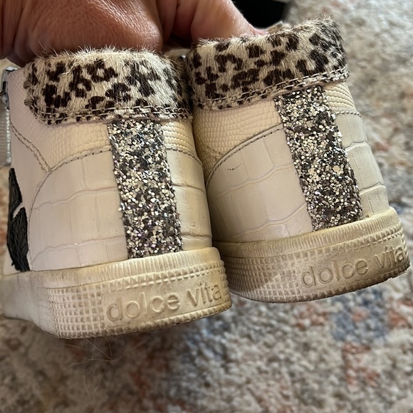 Dolce Vita Zonya sz 6 lizard leopard sneakers - Picture 6 of 7